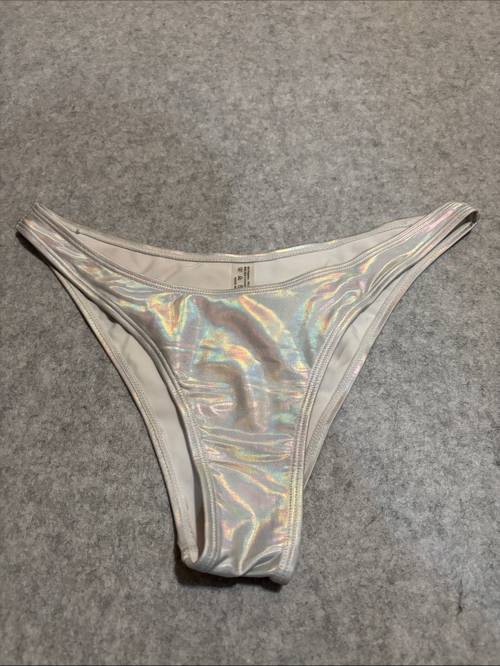 SHEIN Holographic Iridescent Rainbow Swim Bottoms